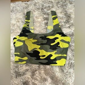 Camo sports bra